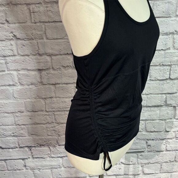 Fabletics Women's Black Cashel Curved Cinch Tank Top Size M Casual - Picture 6 of 7